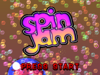 Spin Jam title screen for Playstation